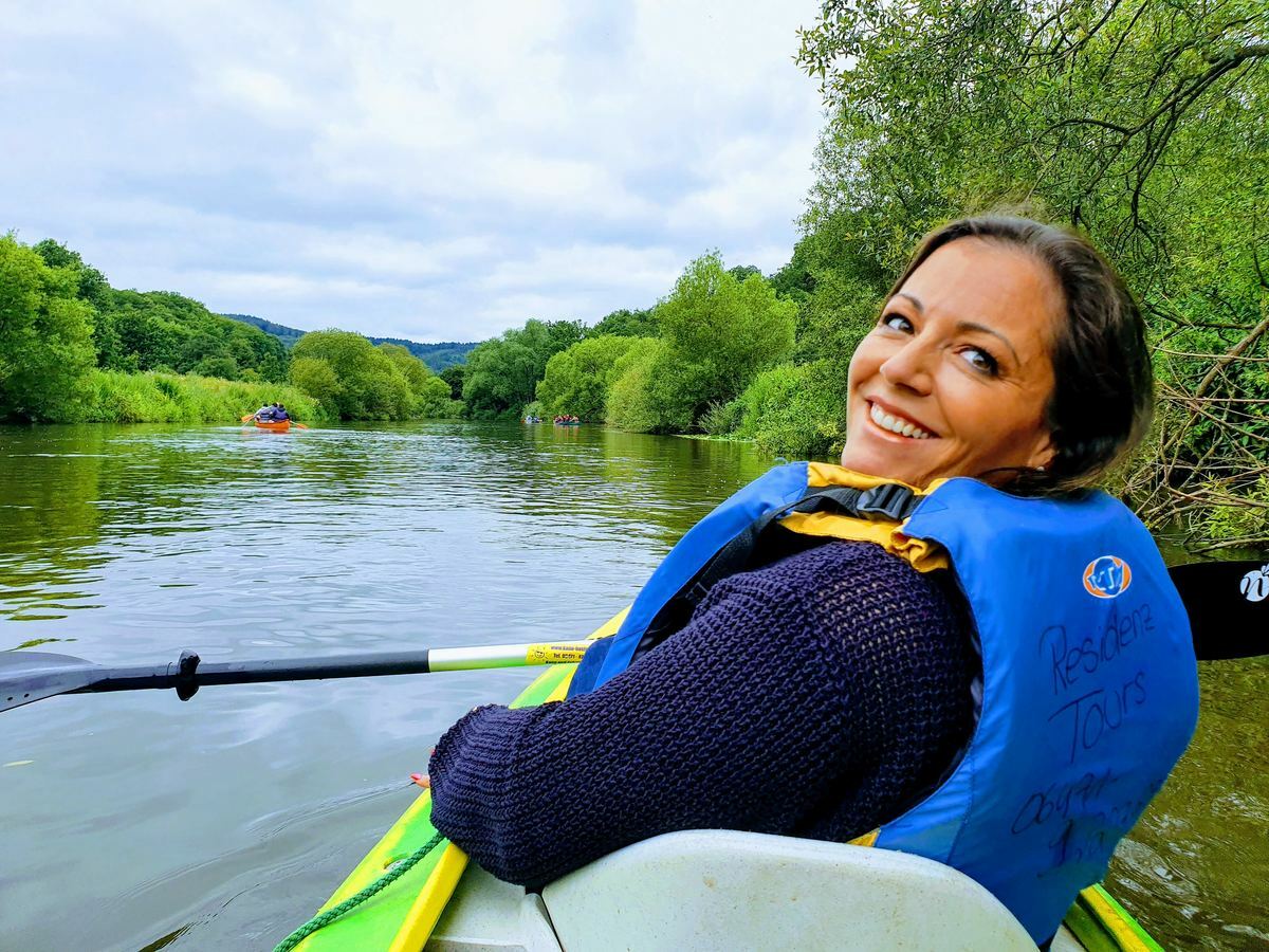 Paddel auf der Lahn bei Wetzlar Paddel auf der Lahn bei Wetzlar